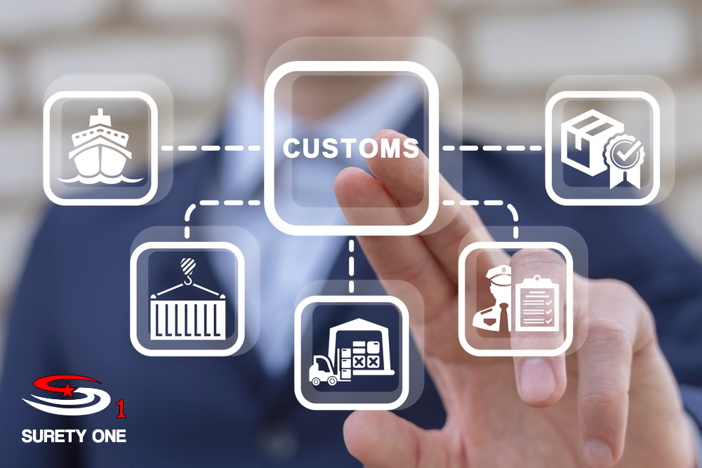 customs bond, customs bonds, surety, surety bond, surety bonds, surety one, suretyone.com, c. constantin poindexter;