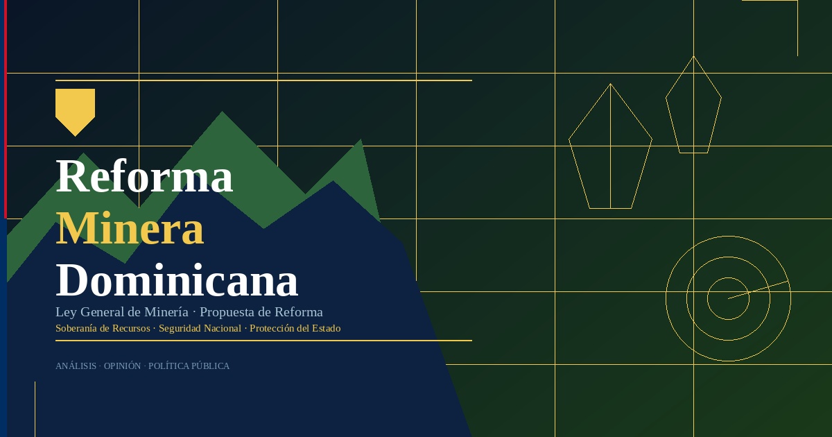 Minerd, CAMIPE, reforma minera, seguridad nacional dominicana, C. Constantin Poindexter Salcedo, Republica Dominicana